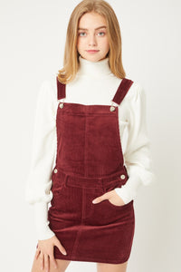 Overall Dress W/ Adjustable Straps, Belt Loops, And Two Front And Back Pockets