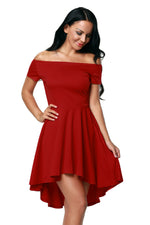 Load image into Gallery viewer, Burgundy All The Rage Skater Dress
