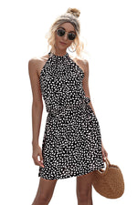 Load image into Gallery viewer, Printed Sleeveless Halter Dress
