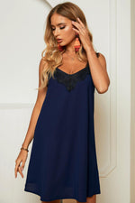 Load image into Gallery viewer, V-Neck Lace Shoulder Dress
