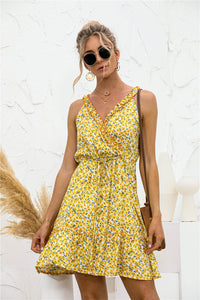 Floral V Neck Hammock Dress