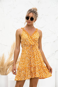 Floral V Neck Hammock Dress