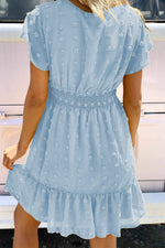 Load image into Gallery viewer, Ruffled Short Sleeves Dress
