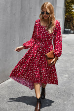 Load image into Gallery viewer, Multicolor Polka Dot Square Neck Dress
