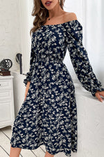 Load image into Gallery viewer, Floral Long Sleeve Midi Dress
