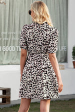 Load image into Gallery viewer, Ditsy Floral Mock Neck Dress
