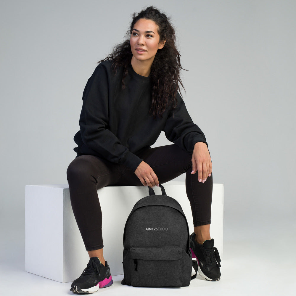 Aimez Studio Embroidered Logo Backpack